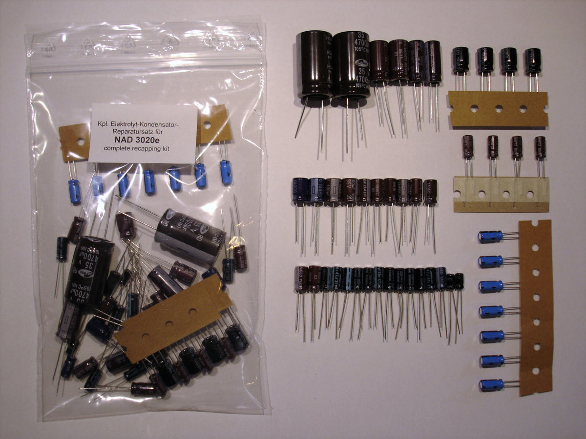 NAD 3020e 3220PE Elektrolyt-Kondensator-Set QUALITÄT WÄHLBAR recap repair